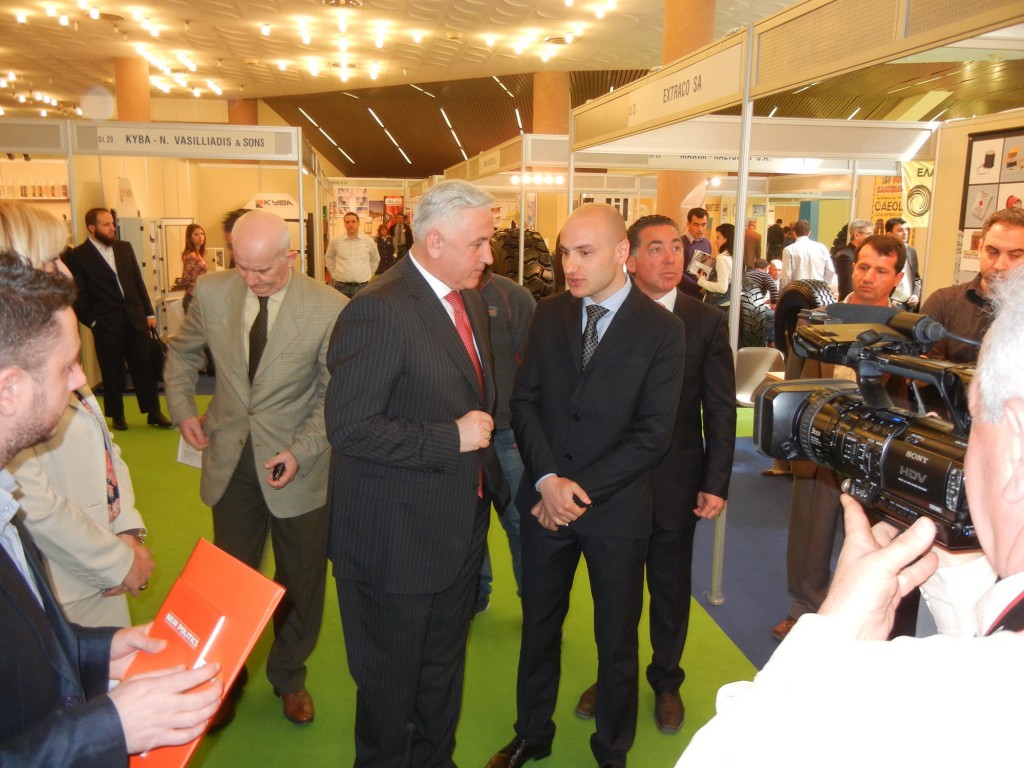 Erlet Shaqe and Minister of Economy Trade and Energy Nasip Naco
