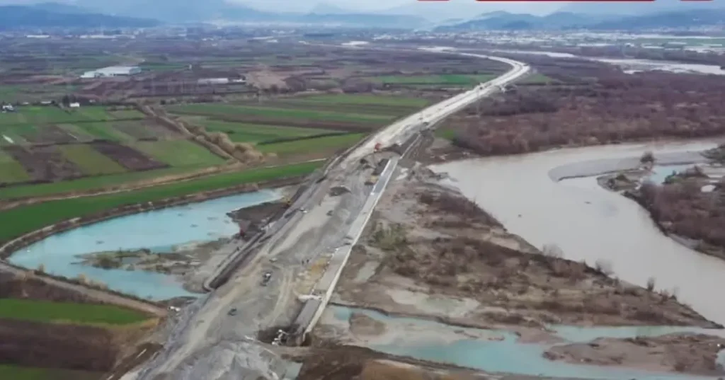 Deviation of the river